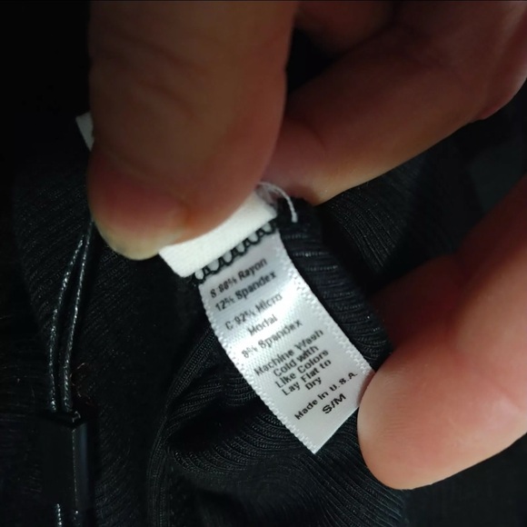 JOAH BROWN🔥 Long Sleeve Mockneck Flexrib Corset Top/Black🖤 & size S/M ‼️ - Picture 12 of 13